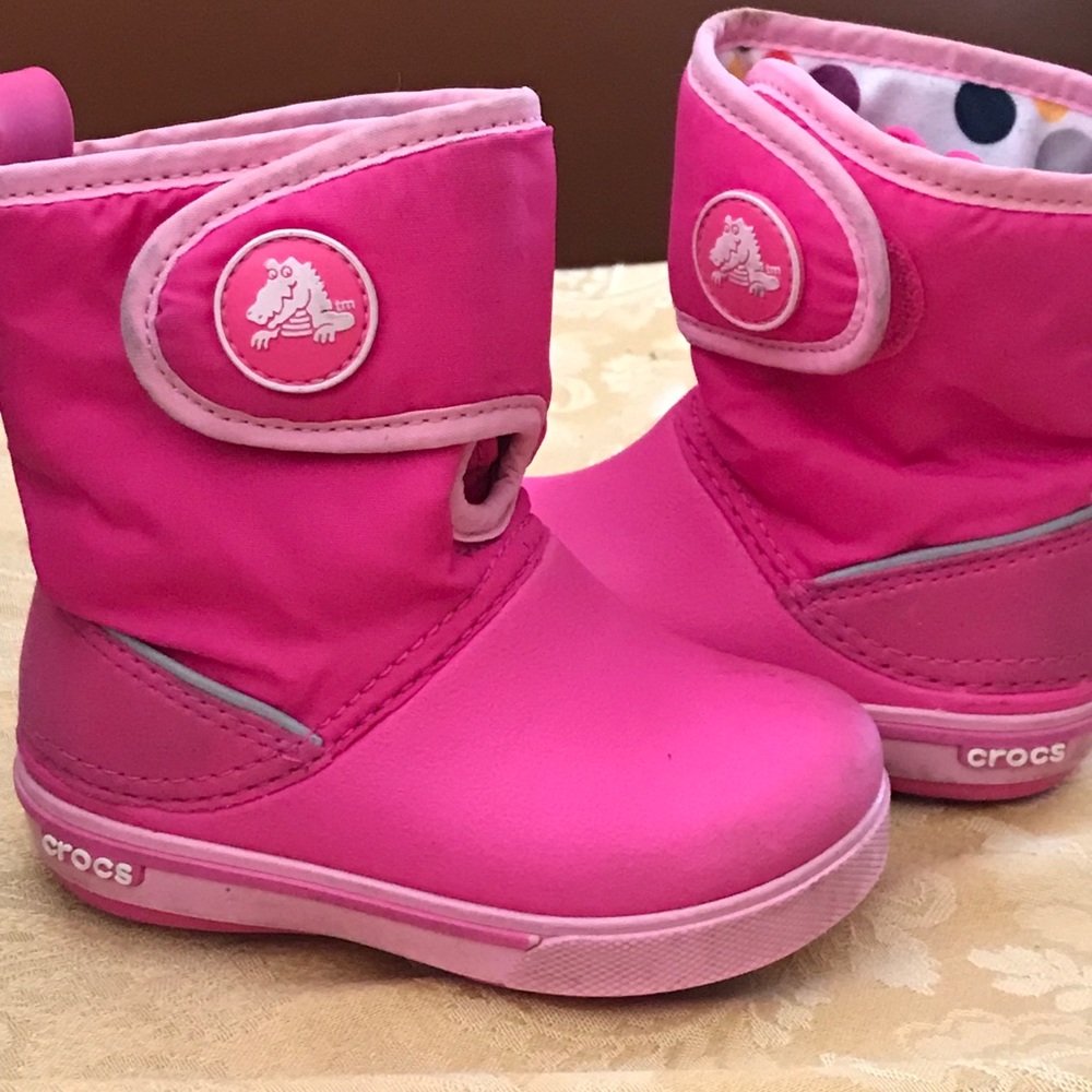 Crocs snow boots-EUC